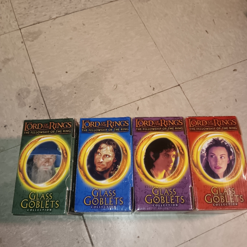 4- Lord of the rings goblets
